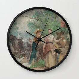  Jeunesse (1889) Edouard Vimont (French, 1846-1930) Wall Clock | Pattern, Acrylic, Painting, Abstract, Surrealism, Comic, Street Art, Minimalism, Ink, Realism 