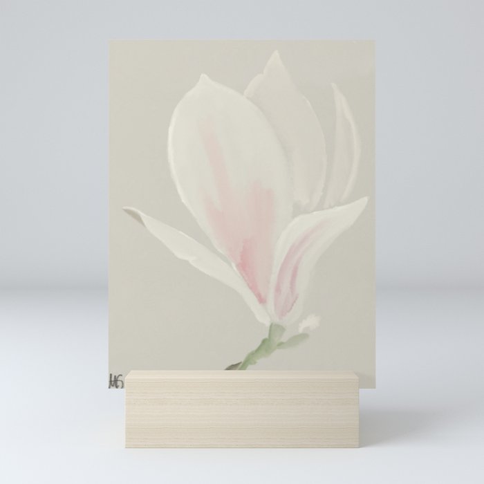 Botanical Brushstrokes ● Magnolia Blossom Mini Art Print