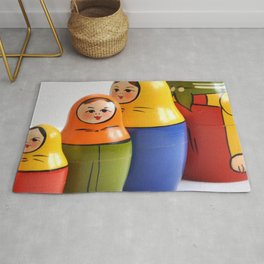 Russia Photography - Matryoshka Dolls Beside Each Other Rug | Centralrussia, Russianfood, Saintpetersburg, Russian, Photo, Country, Belarus, Moscow, Volga, Urals 