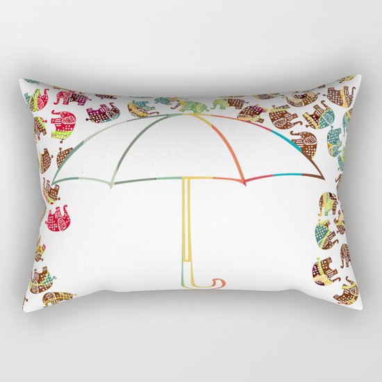 Rain in Africa Rectangular Pillow