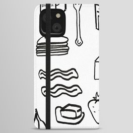 Italian breakfast Abstract iPhone Wallet Case