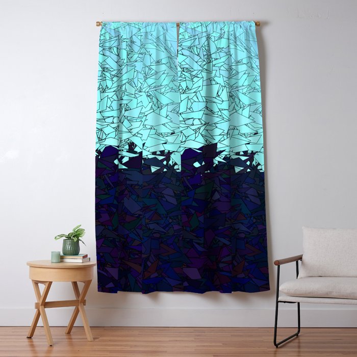 Montreal Ice Blue And Purple Ombre Urban Camouflage Blackout