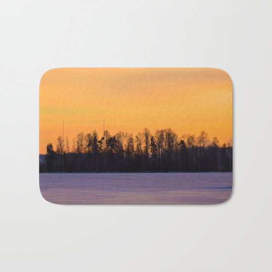 Tree Silhouettes Bath Mat