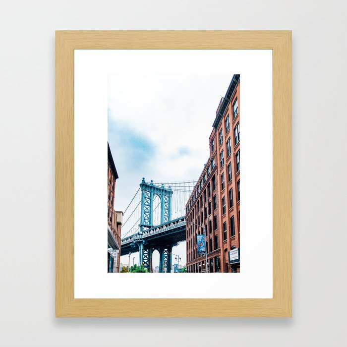 bridge new york Framed Art Print