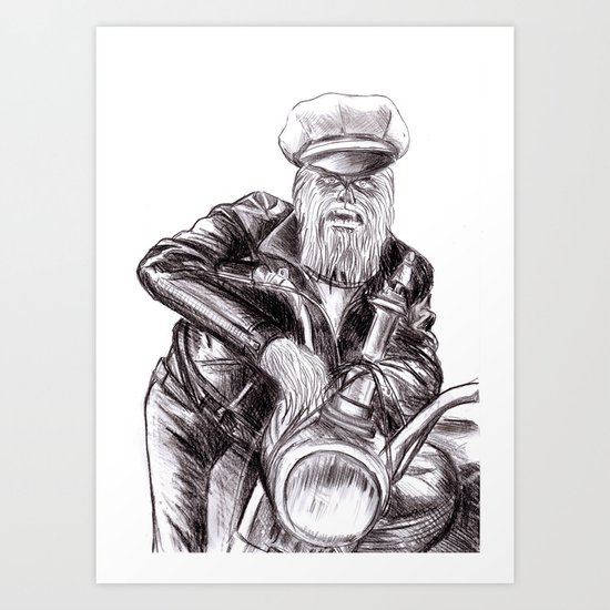 wookie wild one Art Print
