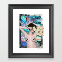 Free the nipples Framed Art Print