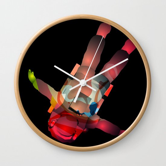 Now I'm Floating in Space Wall Clock