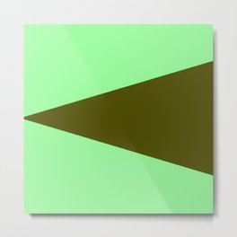 just two colors 6: dark and light green Metal Print