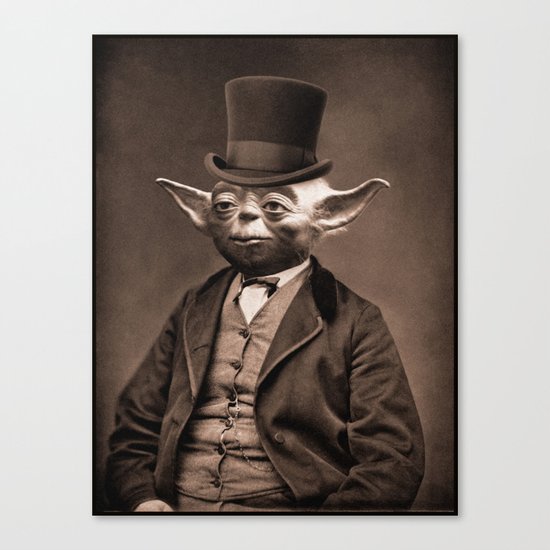 Portrait of Sir Yoda Canvas Print