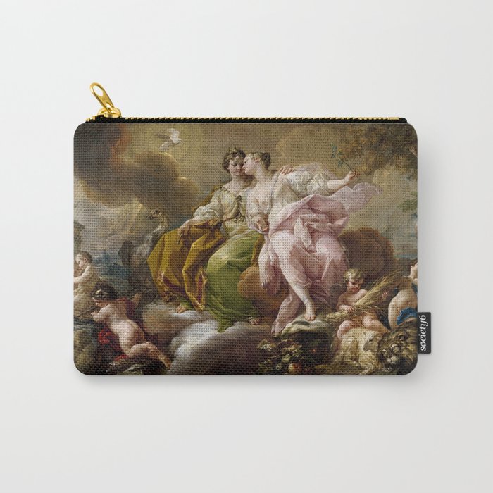 Allegory of Justice and Peace - Corrado Giaquinto Carry-All Pouch
