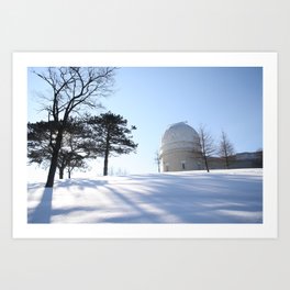 Winter at The Observatory - color Art Print