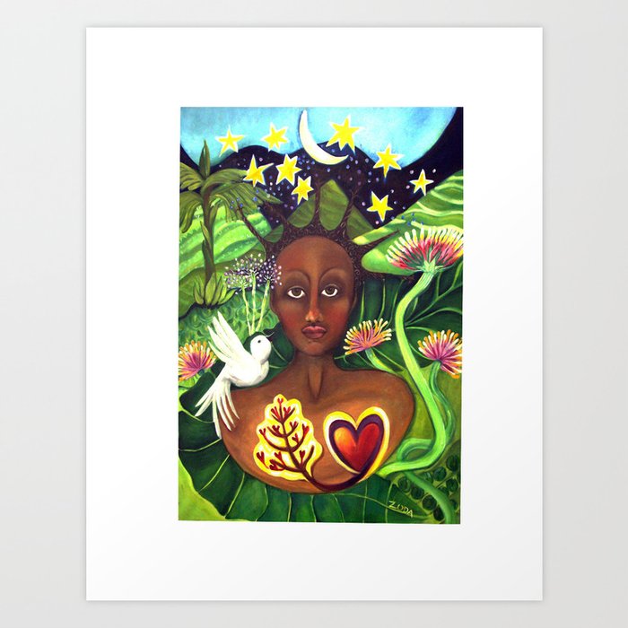 Jamaican Goddess Art Print