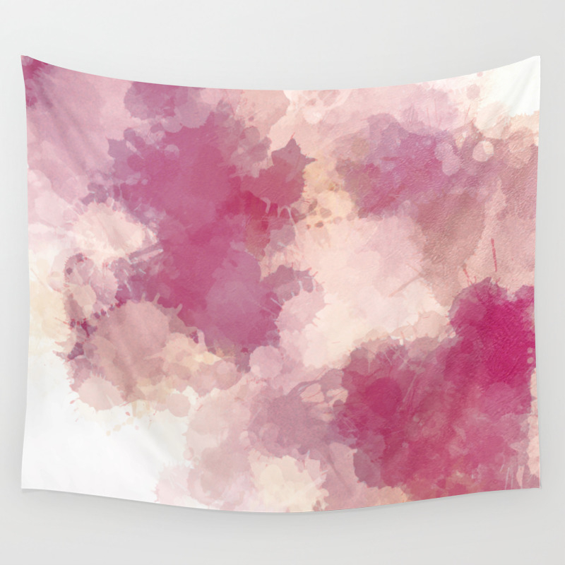 Mauve Dusk Abstract Cloud Design Wall Tapestry By Artaddiction45