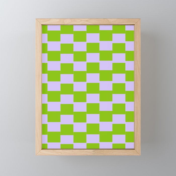 9 Abstract Grid Checkered 220718 Valourine Design  Framed Mini Art Print