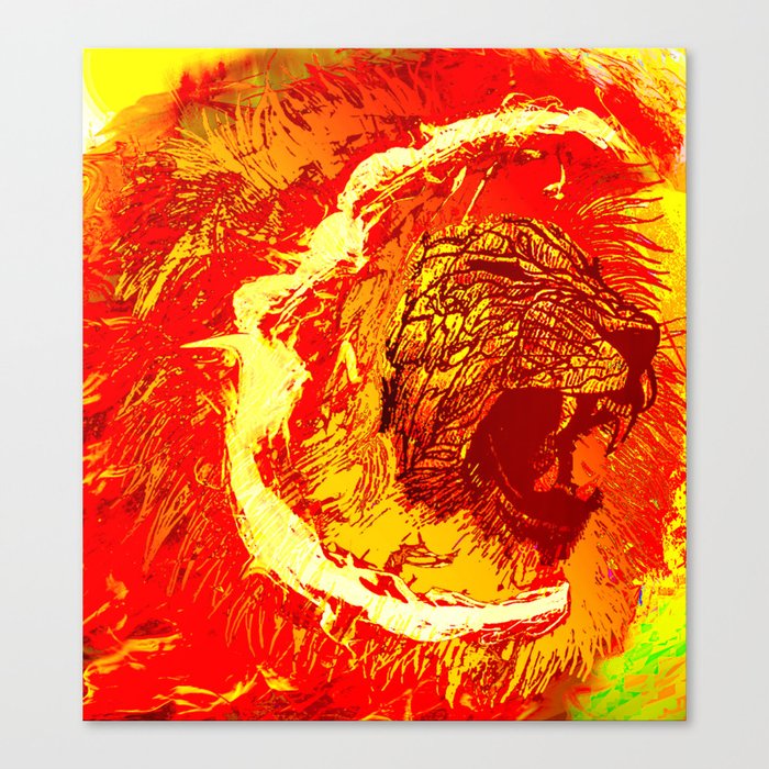 Lion Art Canvas Print