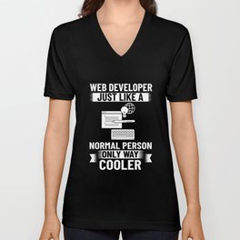 Web Development Engineer Developer Manager V Neck T Shirt