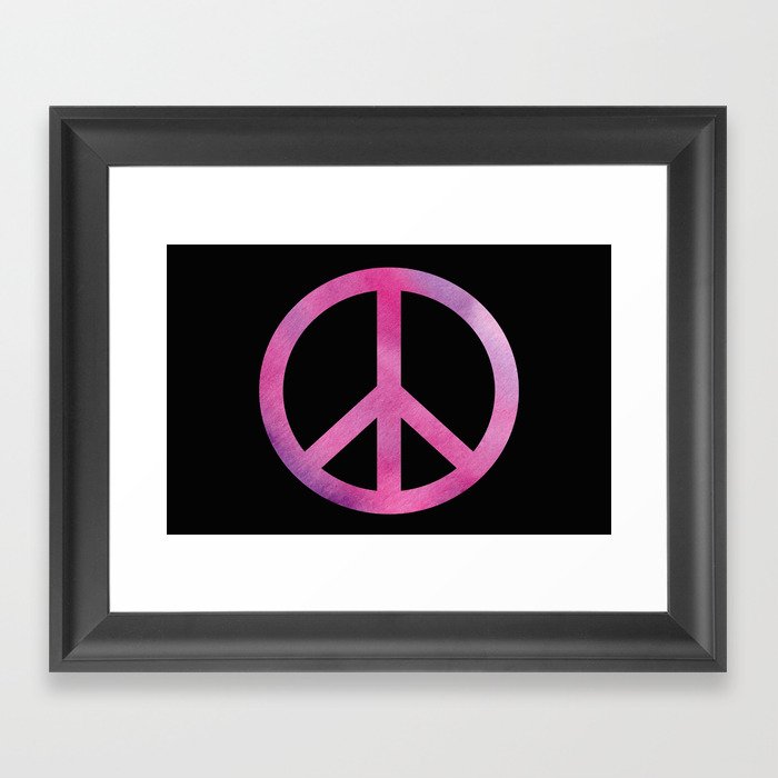 Peace Sign  Framed Art Print