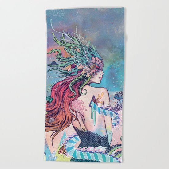 The Last Mermaid Beach Towel