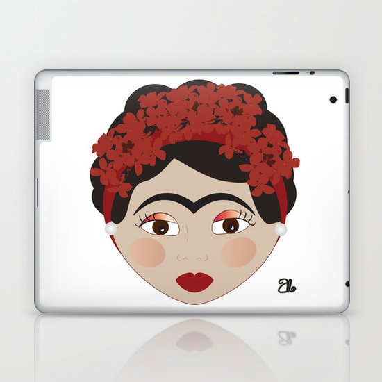 FRIDA KAHLO RED Laptop & iPad Skin