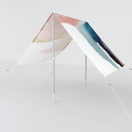 Exhale: a pretty, minimal, acrylic piece in pinks, blues, and gold Sun Shade