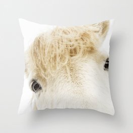 Silver Bullet - Icelandic horse Throw Pillow