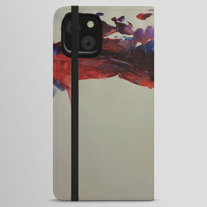 Curve of cascading color iPhone Wallet Case