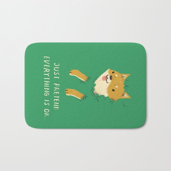 bush shiba Bath Mat