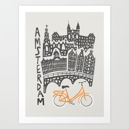 Amsterdam Cityscape Art Print