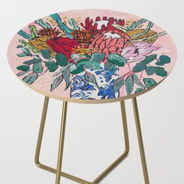 Australian Native Bouquet of Flowers after Matisse Side Table