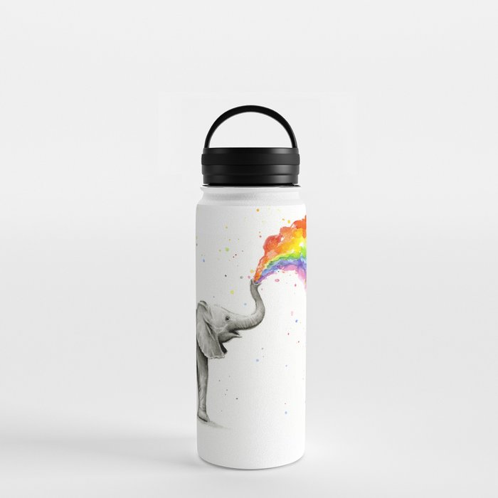 Rainbow Baby Elephant Water Bottle