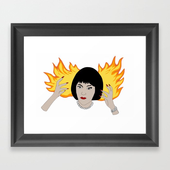 Flames! Framed Art Print
