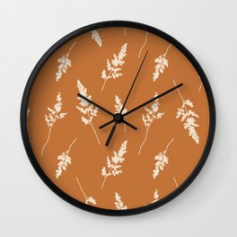 Natural floral ornament  Wall Clock