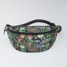 Rabbit and Strawberry Garden Fanny Pack