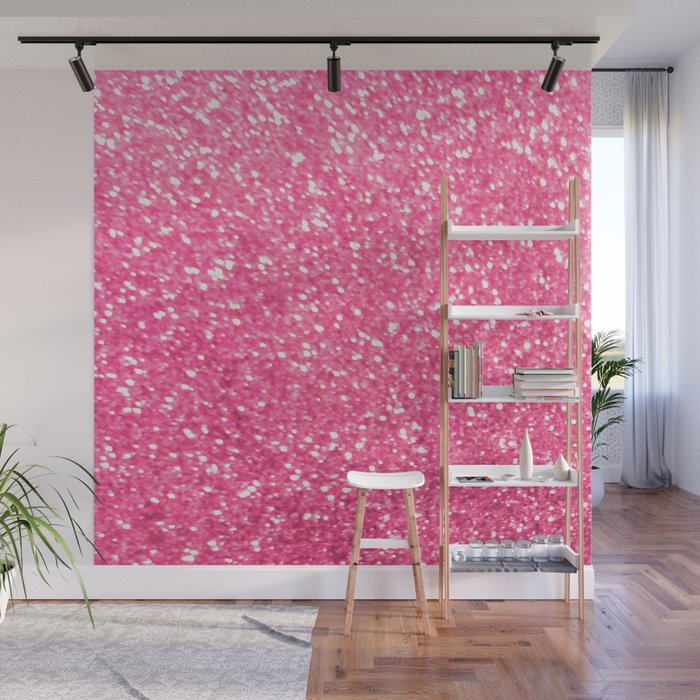 Pink glitter Wall Mural