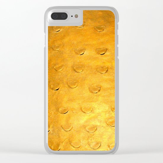 Orange Scales Clear iPhone Case