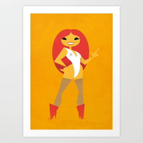 Star Girl Art Print