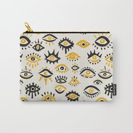 Mystic Eyes – Yellow & Black Carry-All Pouch