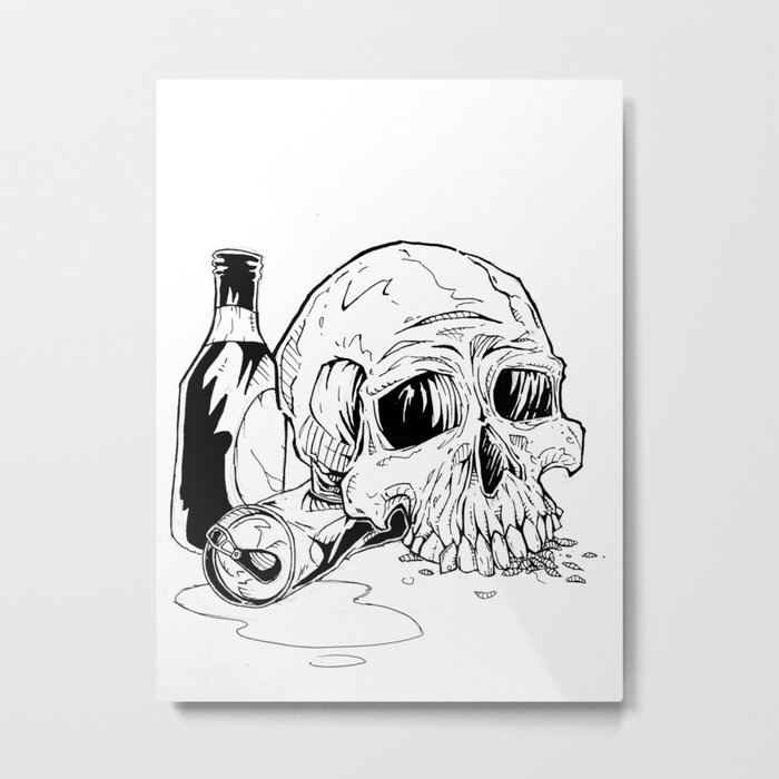 Skull Abuse  Metal Print