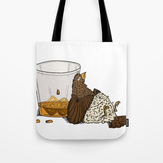 Thirsty Grouse - Colored with White Background Tote Bag