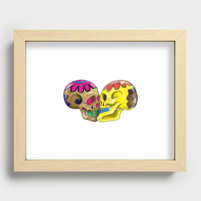 day of the dead Recessed Framed Print