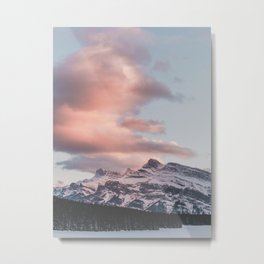 Lake Minnewanka | Banff National Park, Alberta | Landscape Photography Metal Print | Pastel, Canada, Alberta, Banff, Rustic, Rockymountains, Lodge, Rockies, Nationalpark, Mountrundle 