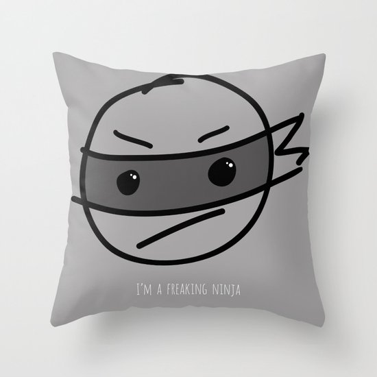 I'm a Freaking Ninja Throw Pillow