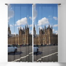 Great Britain Photography - Big Ben By The Road In London Blackout Curtain