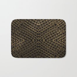 Gold Chain Mail Bath Mat | Chain, Graphicdesign, Armor, Mail, Medieval, Gold 