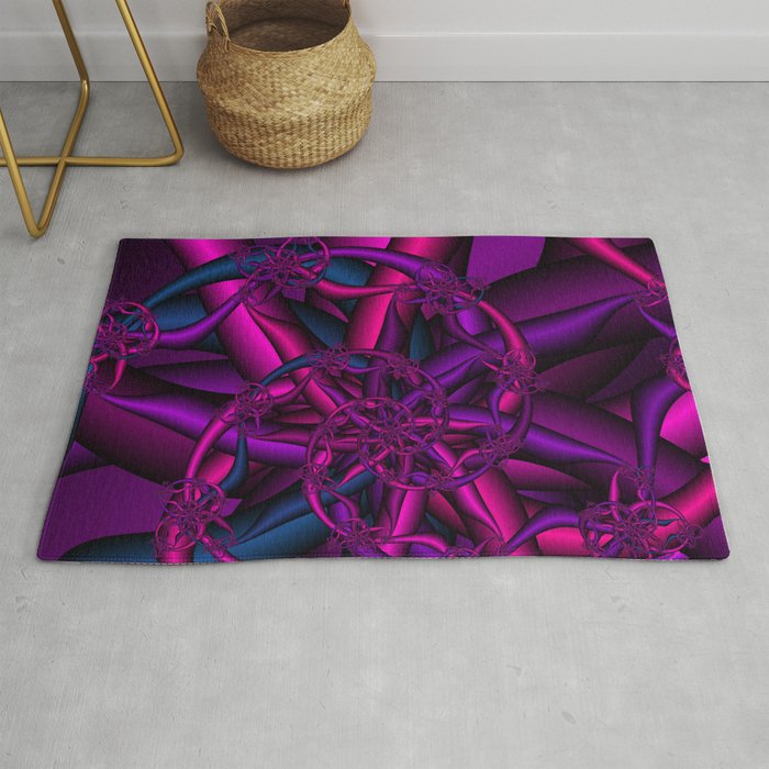 Pink Purple and Blue Rug