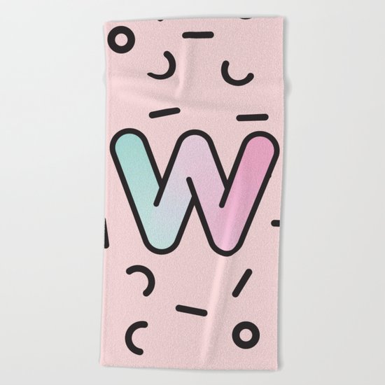 Wacky W Beach Towel