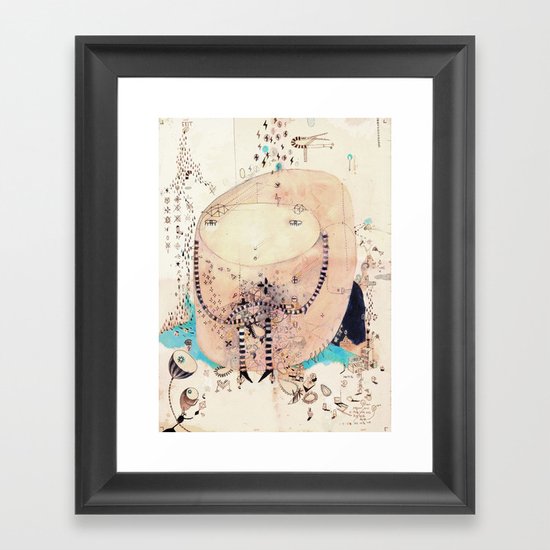 Thinking Framed Art Print