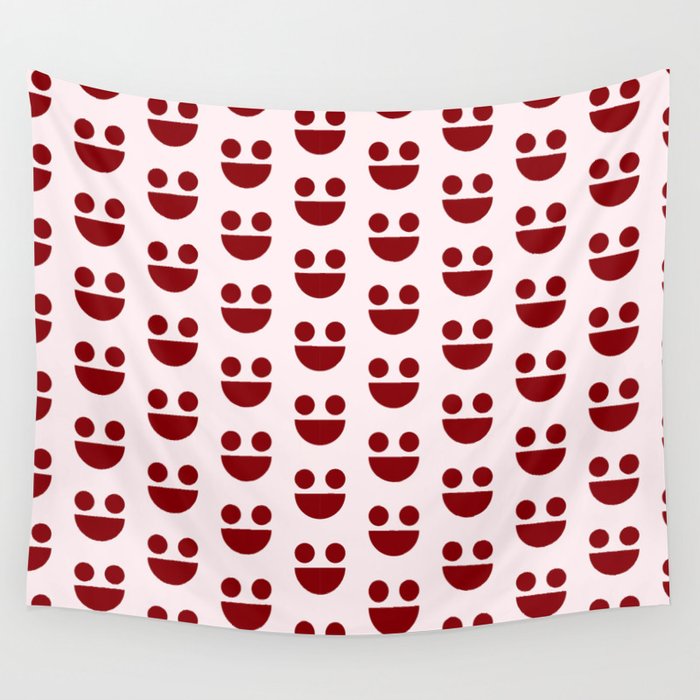 Smile Pattern Wall Tapestry