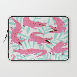 Alligator Collection – Pink & Turquoise Palette Laptop Sleeve
