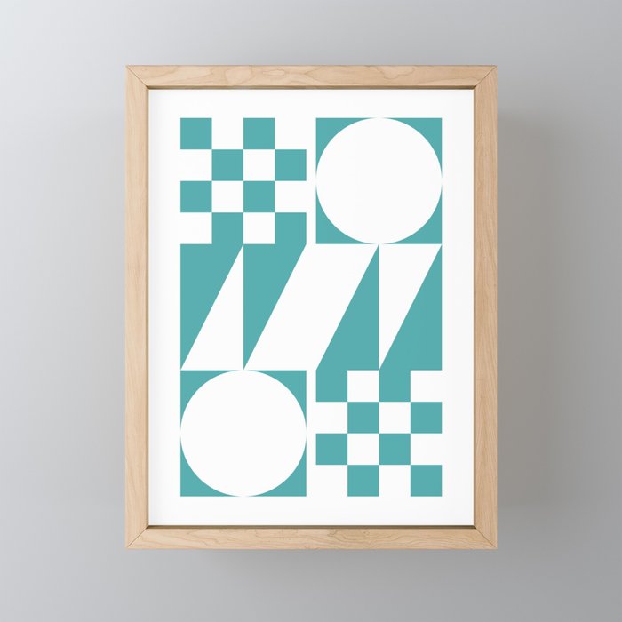 Geometrical modern simplicity 3 Framed Mini Art Print